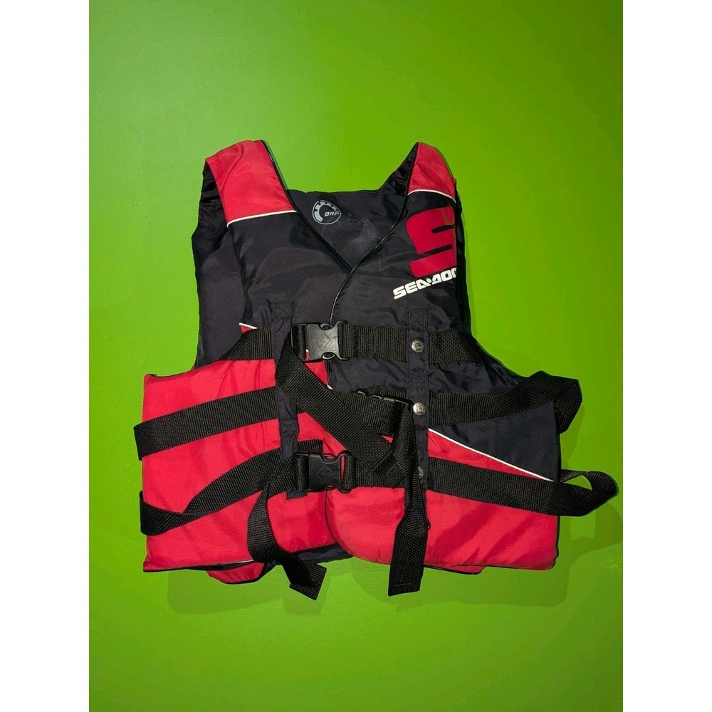 Seadoo BRP Life Jacket Personal Flotation Vest Red Black 4XL Type III PFD